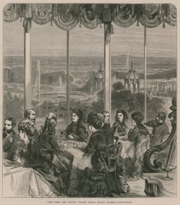 Blick aus dem Crystal Palace Grand Saloon Sommer-Esszimmer von English School