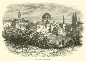 Ansicht in Jerusalem von English School