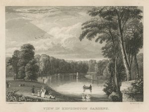 Ansicht der Kensington Gardens, London von English School