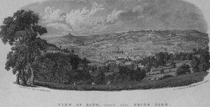 Ansicht von Bath, nahe Prior Park von English School