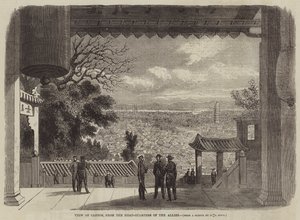 Ansicht von Kanton, vom Hauptquartier der Alliierten von English School