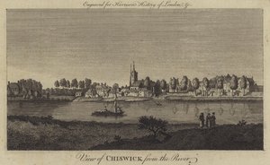 Blick auf Chiswick vom Fluss
