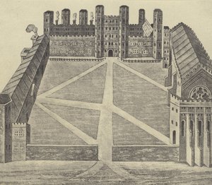 Ansicht von Eton, um 1622 (Gravur) von English School