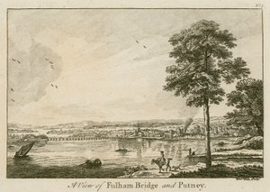 Ansicht der Fulham-Brücke in Putney