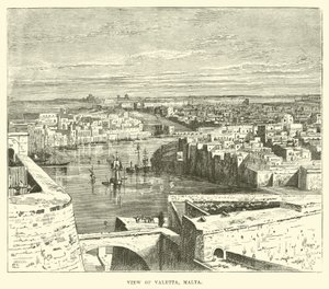 Ansicht von Valetta, Malta von English School