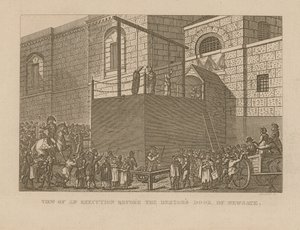 Ansicht einer Hinrichtung vor der Schuldnertür von Newgate