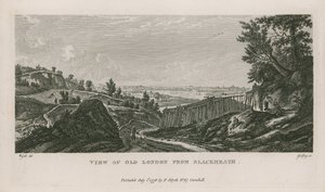 Ansicht des alten London von Blackheath von English School