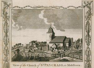 Ansicht der Kirche von St. Pancras in Middlesex, London