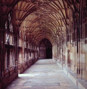 Ansicht der Kreuzgänge, ca. 1355 von English School