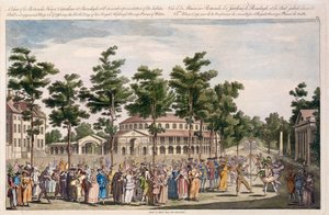 Ansicht des Jubiläumsballs, Ranelagh Gardens, zur Feier des Geburtstags von George, Prinz von Wales, 24. Mai 1759 von English School