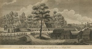 Ansicht des New River, wie durch den Rahmen bei Bush Hill geleitet