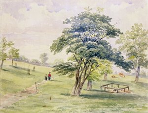 Blick auf den nördlichen Teil des Hyde Parks, 1820 von English School