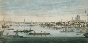 Blick auf die Themse, London von English School