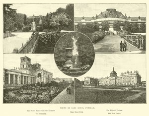 Ansichten in Sanssouci, Potsdam von English School