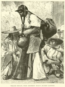 Dorf-Indianer aus Nordmexiko, Wasserträger
