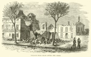 Dorf bei Blois nach der Belagerung, Dezember 1870 von English School