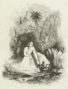 Virginia am Brunnen (Stich) von English School