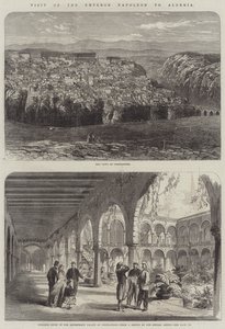 Besuch von Kaiser Napoleon in Algerien (Stich)