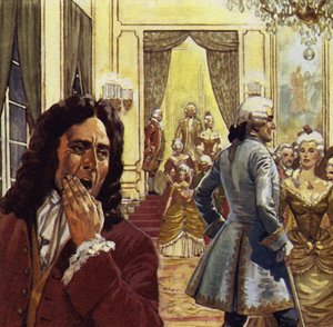 Voltaire besuchte oft den Hof, war dort aber nie glücklich