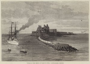 Reise des Prinzen von Wales nach Indien, Castellamare, Brindisi (Stich)