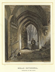 Kathedrale von Wells, Eingang zur Krypta von English School