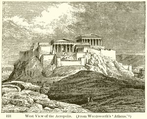 Westansicht der Akropolis