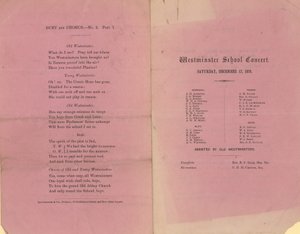 Westminster Schulkonzert