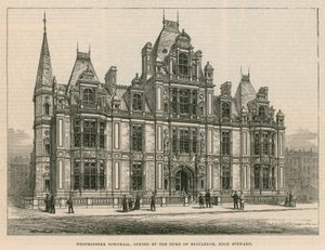 Westminster Town Hall, eröffnet vom Duke of Buccleuch, High Steward