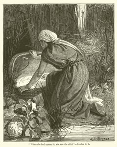 "Als sie es öffnete, sah sie das Kind", Exodus, ii, 6