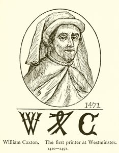 William Caxton, der erste Drucker in Westminster von English School