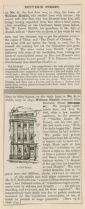 William Hazlitt und 6 Frith Street von English School