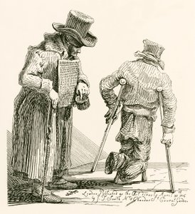 William Kinlock, ein blinder Bettler, der in Gibraltar sein Augenlicht verlor von English School