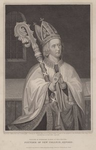 William von Wykeham, Bischof von Winchester, Gründer des New College, Oxford von English School