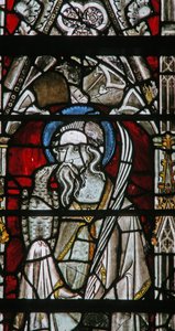 Fenster Ew, St. Johannes darstellend von English School