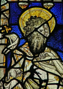 Fenster Ew, Darstellung von Johannes dem Täufer