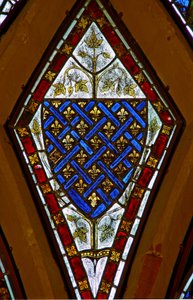 Fenster Ew, Darstellung von Wappen - königlich von Frankreich - alt