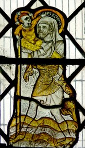 Fenster N1, hl. Christophorus