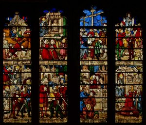 Fenster SaEw, Darstellung des Heiligen Nikolaus von English School