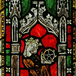 Fenster mit Darstellung von St. Katharina