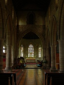 Fenster, Darstellung eines Blicks in Richtung des östlichen Endes der Kirche