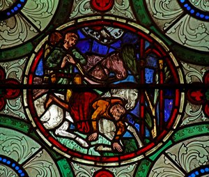 Fenster s16, Bekehrung des St. Paulus