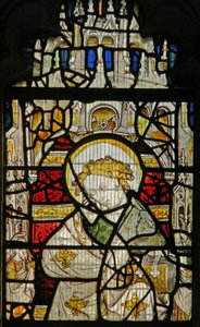 Fenster s2, den heiligen Johannes darstellend