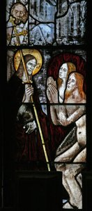 Fenster s2 mit Darstellung der Höllenfahrt Christi von English School