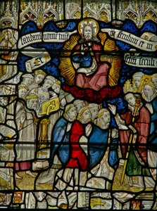 Fenster w25 mit dem Te Deum: der Klerus von English School