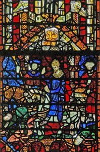 Fenster w31, Darstellung von St. William, der die Ouse-Brücke überquert