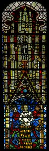 Fenster w32, Darstellung von St. Georg