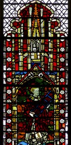 Fenster w32, Darstellung von St. Laurentius von English School