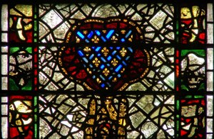Fenster w42 mit dem Wappen von Frankreich