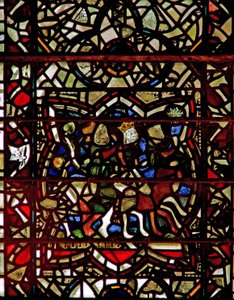 Fenster w57, Darstellung der Heiligen Drei Könige folgen dem Stern von English School