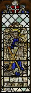 Fenster w8, Darstellung des Heiligen Andreas von English School